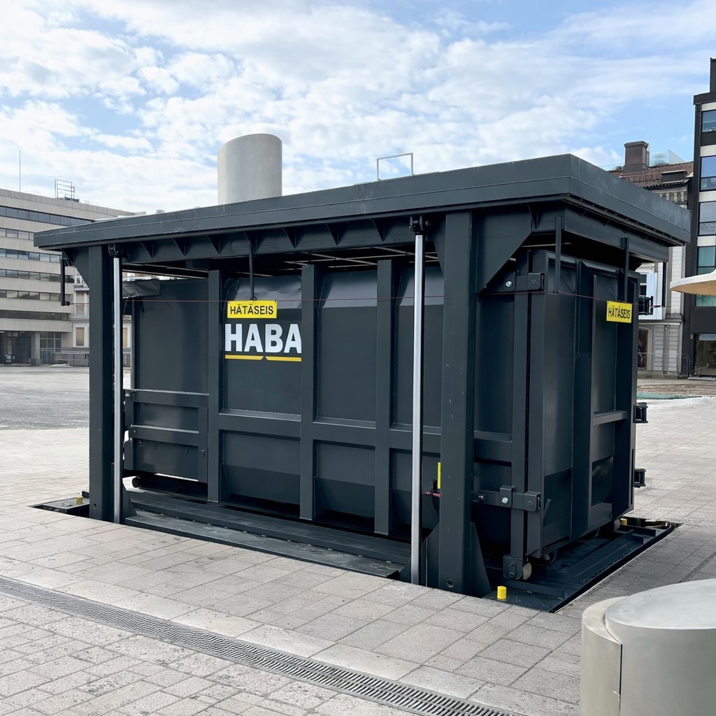 HABA MEGA underground waste compactor - the invisible giant